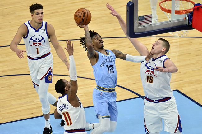 掘金险胜步行者，莫兰特统治全场